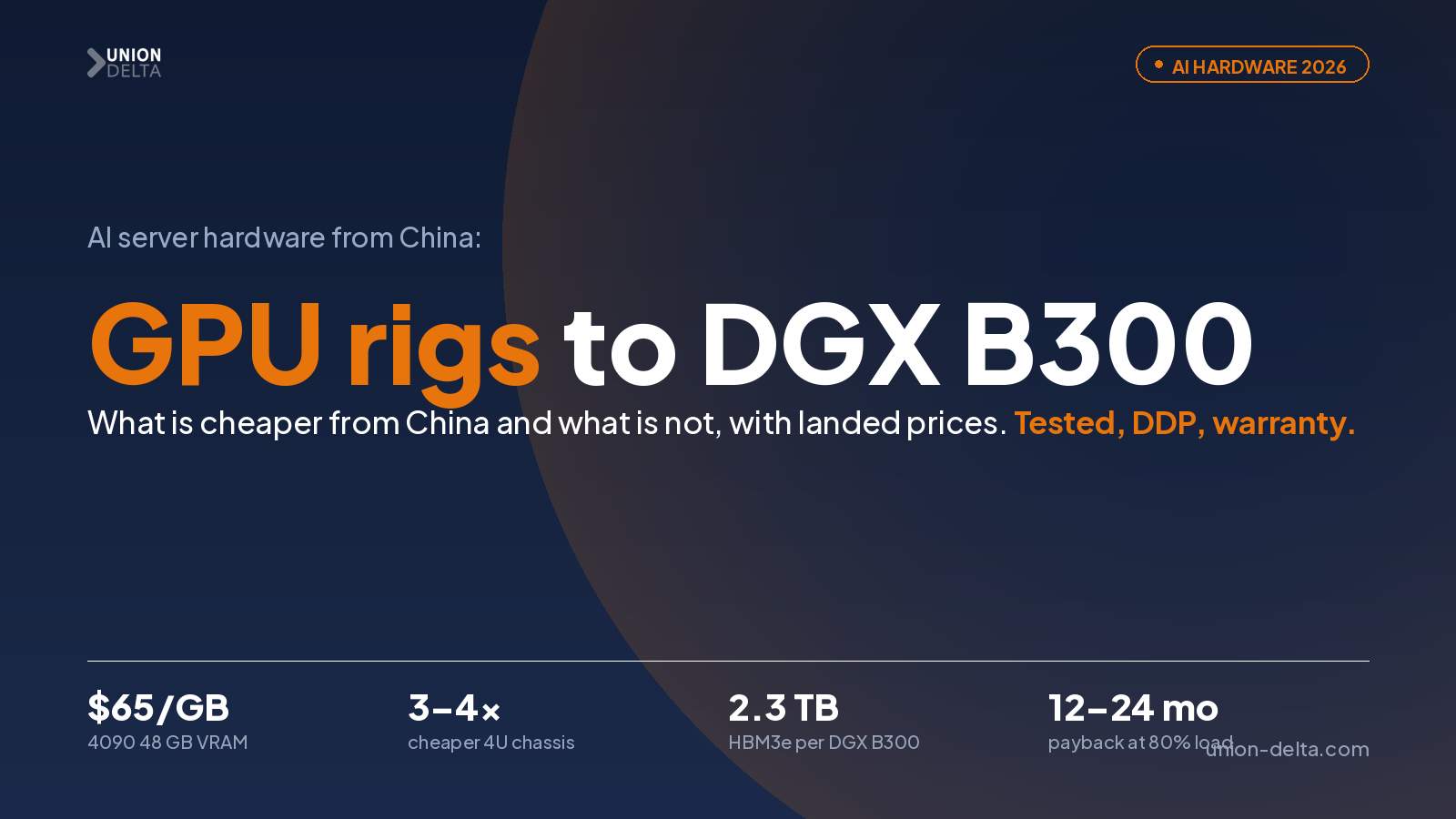 AI server hardware from China — GPU rigs, 4U chassis and DGX-class systems